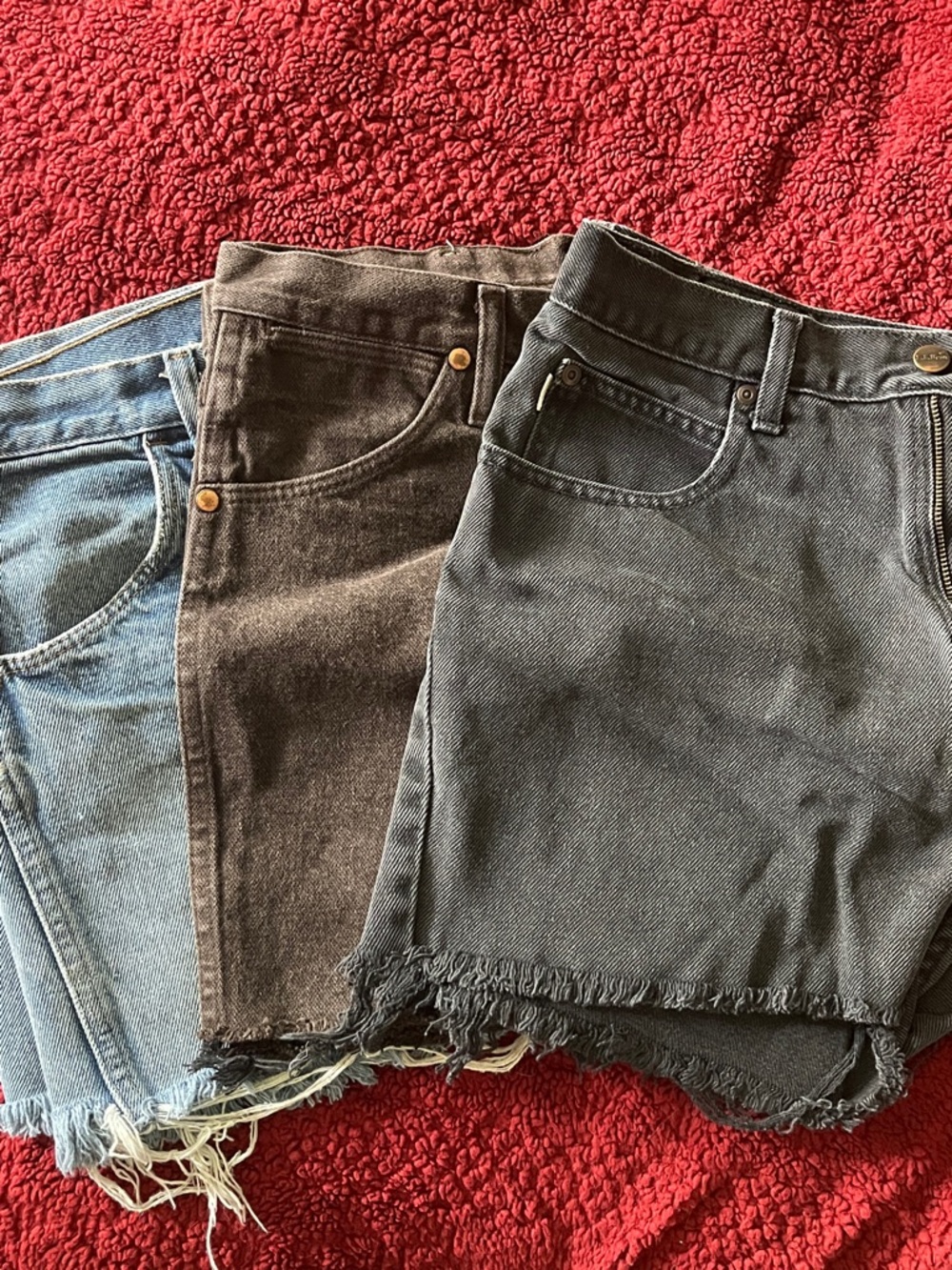 Cut-off denim shorts bundle